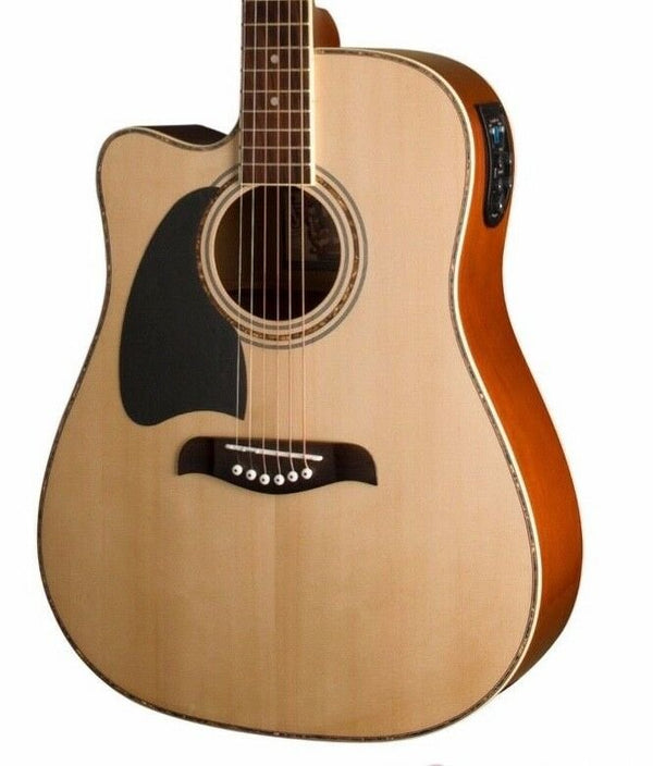 Oscar Schmidt OG2CE Left-Handed Dreadnought Acoustic Electric Guitar - OG2CELH