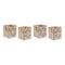 Wooden Snowflake Lantern (Set of 4)