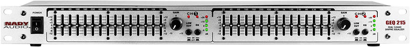 Nady Single Rack Two-Channel Graphic Equalizer - GEQ-215