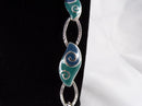 Necklace Statement Chunky Very Long Chain w/ Enamel Accents 24" Heavy