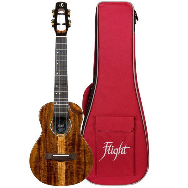 Flight Spirit Electric Acoustic Concert Ukulele w/ Gig Bag - Acacia