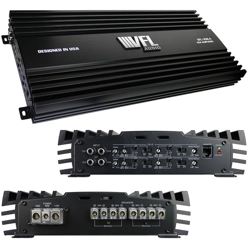 VFL Audio Class AB 4 Channel Amplifier 1000W RMS / 2000W Max VFL-350.4