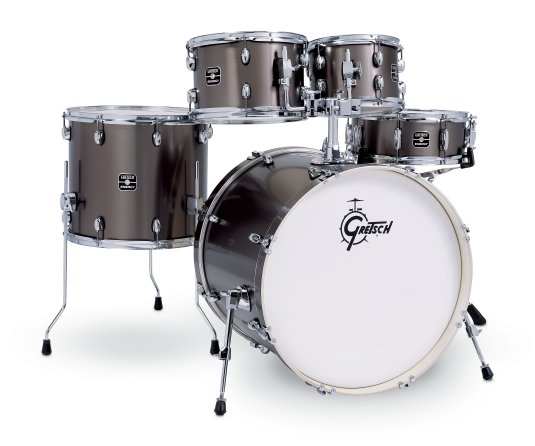 Gretsch GE4E825SPGS Energy 5-Piece Drum Shell Pack 22/10/12/16/14 - Grey Steel