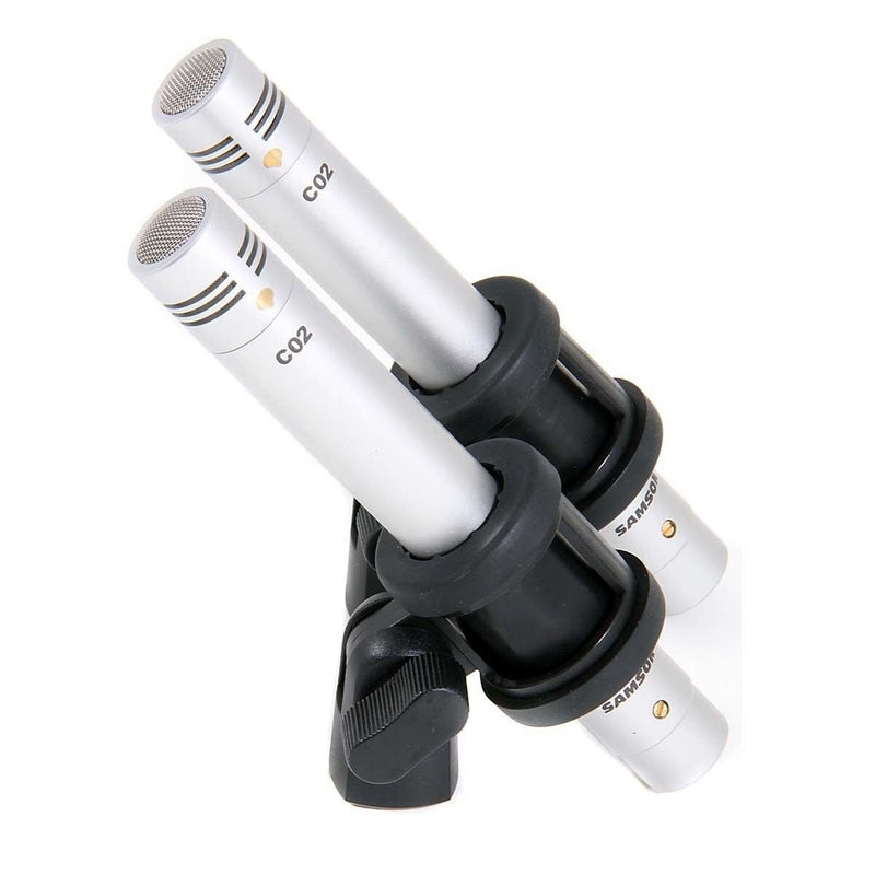 Samson C02 Pencil Condenser Microphones Supercardioid Stereo Pair