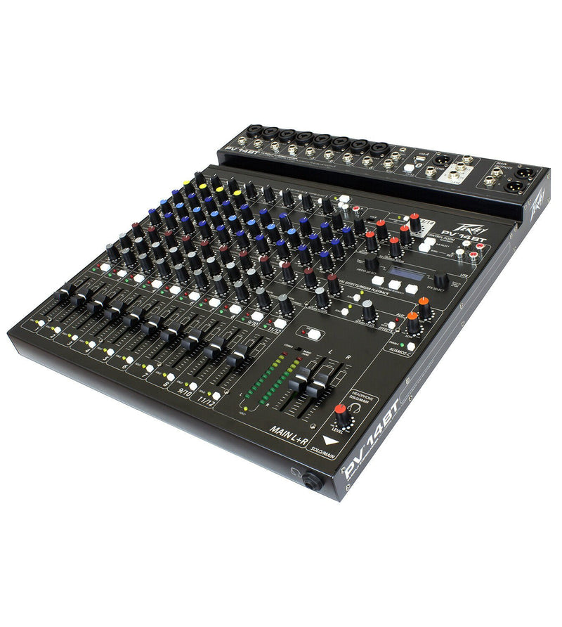 Peavey PV14BT Pro Audio Non Powered Mixer with Bluetooth