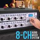 Pyle 8-Channel 800 Watt Bluetooth Audio Mixer - PMX840BT