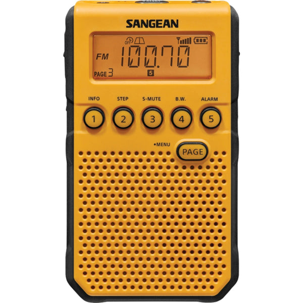 Sangean AM/FM/NOAA Weather Alert Pocket Radio - Yellow - DT-800YL