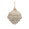 Beige Woven Sweater Design Ball Ornament (Set of 12)