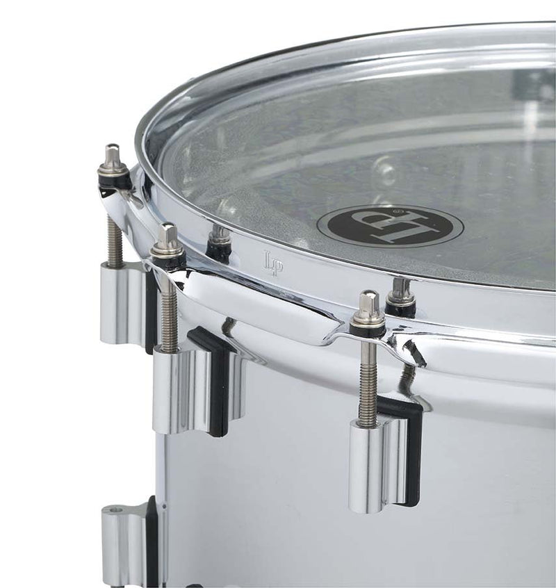 Latin Percussion LP8514BS-SS Banda Snare Drum - 8.5" x 14" Steel Shell, 24 Lugs