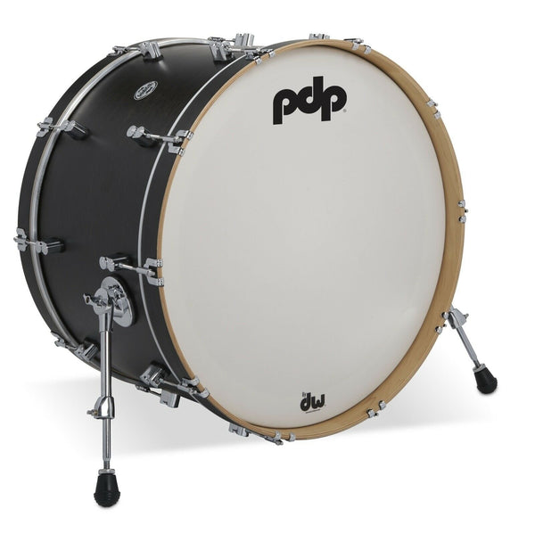 PDP Concept Classic 14x24 Bass Drum - Maple/Ebony Stain - PDCC1424KKES