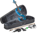 Stagg 4/4 S-shaped Electric Violin w/ Soft Case & Headphones - Blue EVN 4/4 MBL