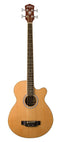 Washburn AB5 Cutaway Acoustic Electric Bass Guitar w/ Case - Natural