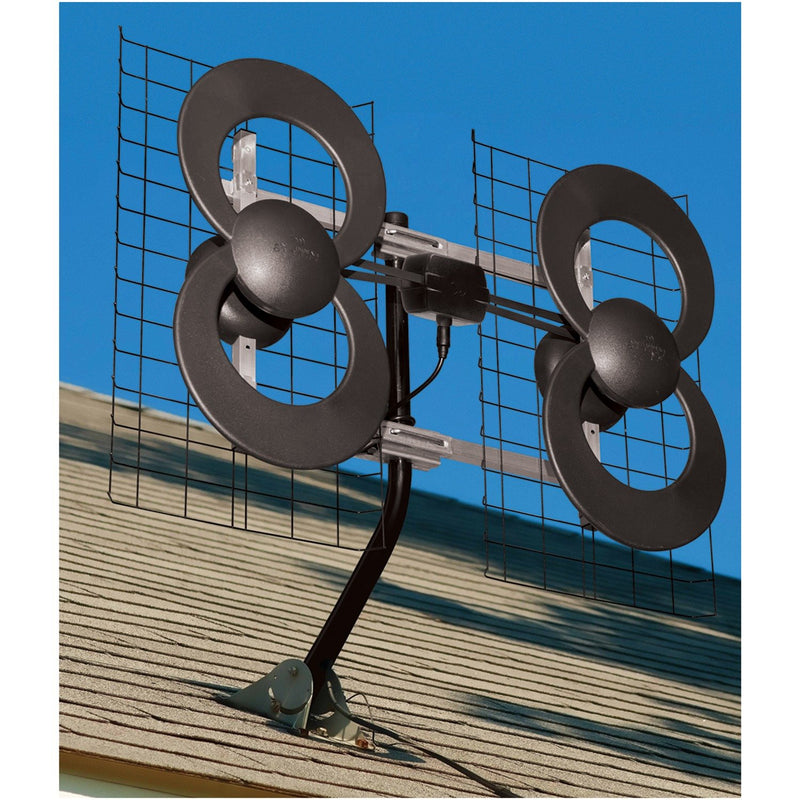 Antennas Direct ClearStream 4 Quad-Loop UHF Outdoor Antenna w/ 20" Mount C4-CJM