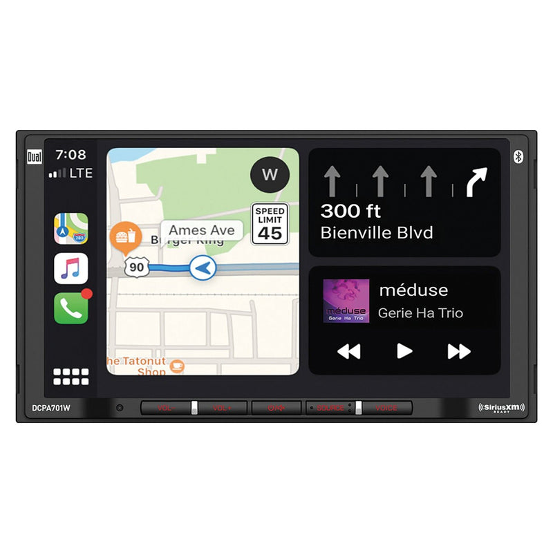 Dual DCPA701 7-Inch Double-DIN In-Dash Digital Media Receiver w/ Bluetooth