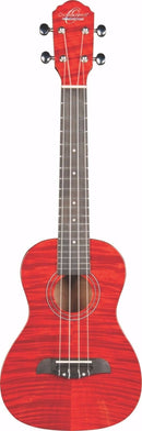 Oscar Schmidt OU2 Concert Ukulele Gloss Trans Red - OU2FTR