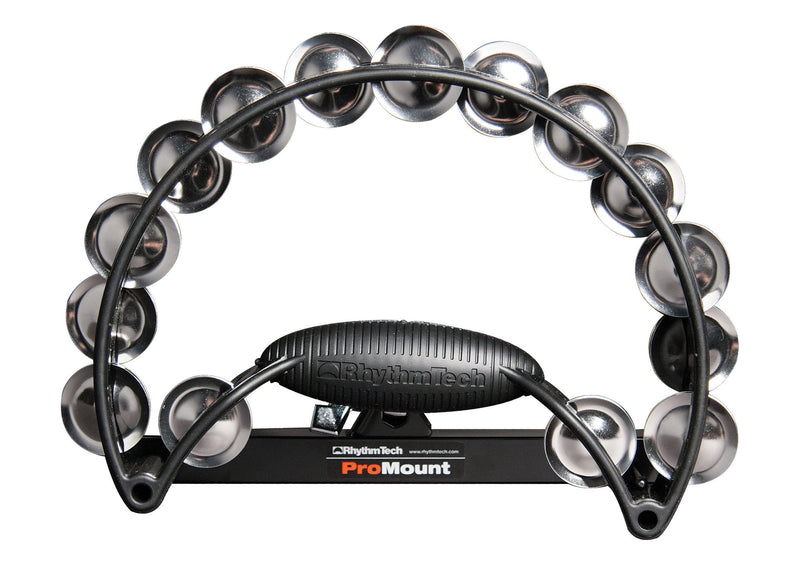 Rhythm Tech RTPRO10 Pro Tambourine - Black with Nickel Steel Jingles