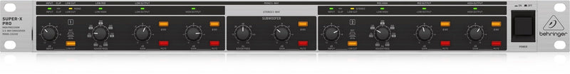 Behringer High-Precision Stereo 2-Way/Mono 3-Way Crossover w/ Subwoofer Output