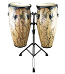 Tycoon 10″ & 11″ Supremo Congas w/ Double Stand – Willow Finish - STCS-B WI/D