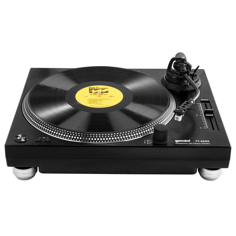 Gemini 3-Speed High-Torque Direct-Drive Turntable - TT-4000