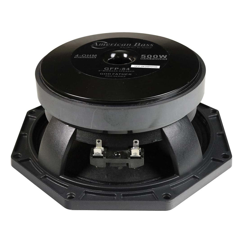 American Bass 8" Midbass Speaker 250W RMS/500W Max 4 Ohm GFP-84