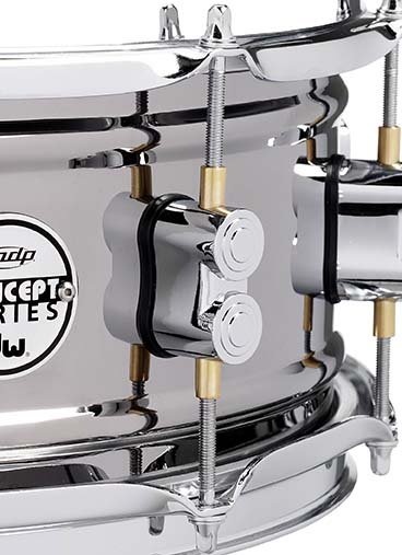 PDP Concept Series Metal Snare 6x12 Black Nickel Over Steel w/ Chrome Hardware