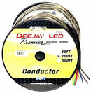 DeeJay LED TBH128C100 100' 8-Conductor 12 Gauge Stranded Cable w/ Black Jacket