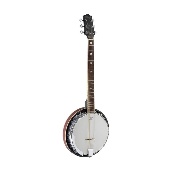 Stagg 6-String Deluxe Bluegrass Banjo w/ Metal Pot - BJM30 G