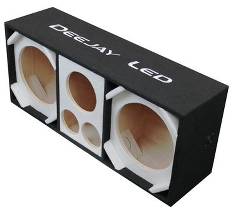 Deejay LED White Chuchera Quad Port Speaker Enclosure - D10T2H1WHITE