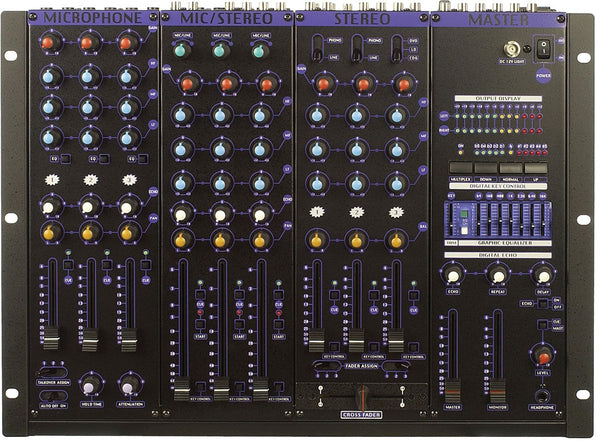 VocoPro KJM-8000 Pro Plus 9-Channel Professional Vocal/DJ Mixer