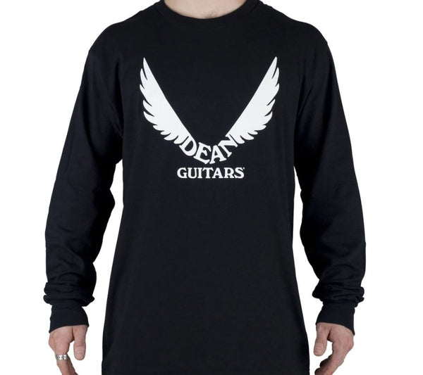 Dean Guitars T-Shirt Long Sleeve Wings - Black