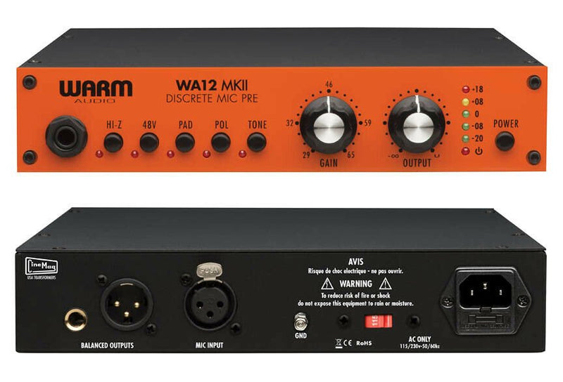 Warm Audio Discrete Microphone Preamp - WA12 MKII