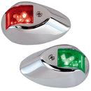 Perko LED Side Lights - Red/Green - 24V - Chrome Plated Housing 0602DP2CHR