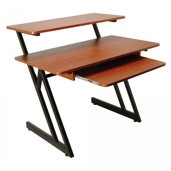 On-Stage Ergonomic Z-Frame Home Studio Workstation Desk - Rosewood - WS7500RB