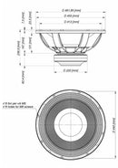 Eighteen Sound 18LW2500 7200W 18" Woofer - Single - 18 Sound