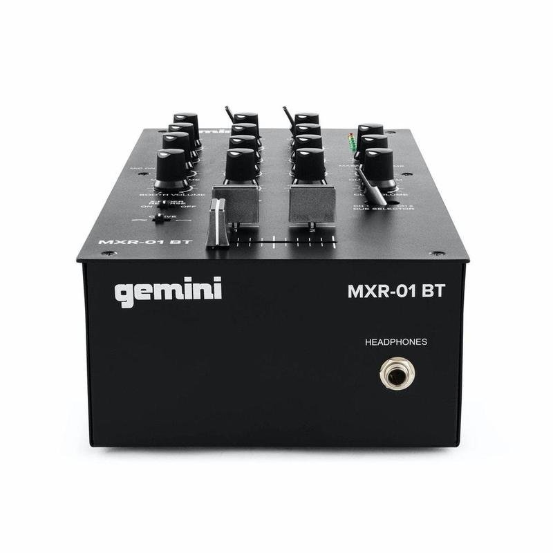 Gemini 2-Channel Professional Dj Mixer With Bluetooth Input - MXR-01BT