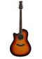 Ovation Timeless Balladeer Lefty Acoustic Guitar - New England Burst L771AX-NEB