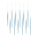 Blue Icicle Twist Drop Ornament (Set of 12)