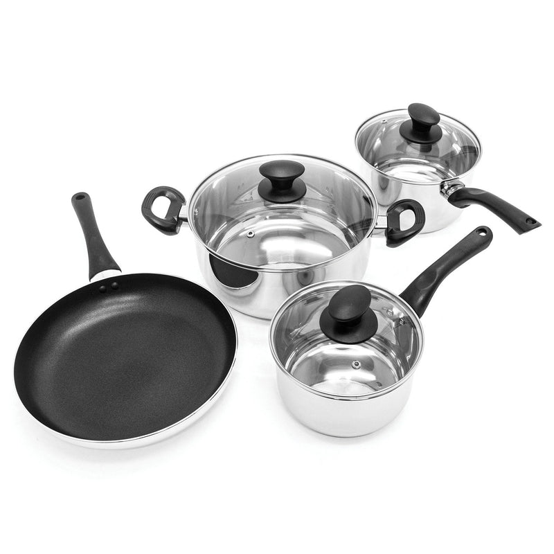 Starfrit Starbasix 034473-001-0000 7-Piece Stainless Steel Cookware Set