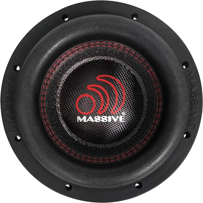 Massive 8" 500 Watts RMS Dual 4 Ohm Subwoofer - HIPPO84V2