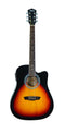 Washburn Dreadnought Acoustic Electric Guitar - Tobacco Burst - WA90CEVSB