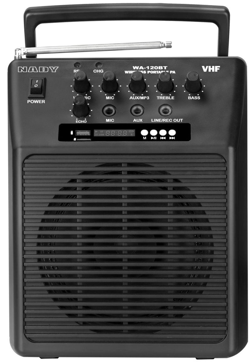 Nady Wireless Portable compact PA Full-Range Speaker System - WA-120BT HT