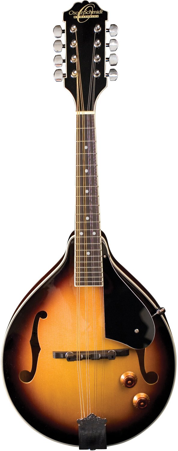 Oscar Schmidt OM10ETS A-Style Acoustic-Electric Mandolin - Tobacco Sunburst