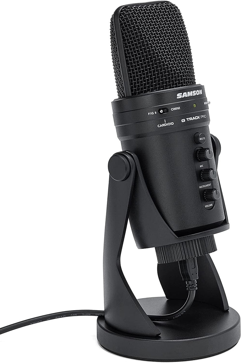 Samson G-Track Professional USB Microphone with Audio Interface - SAGM1UPRO