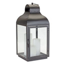 Modern Iron Lantern with Curved Top (Set of 2)