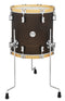PDP Concept Classic 14x14 Walnut Stain Floor Tom with Natural Stain Wood Hoops