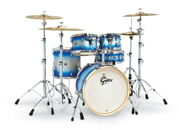 Gretsch Catalina Birch 5 Piece Shell Pack 20/10/12/14/14SN - Blue Silver Duco