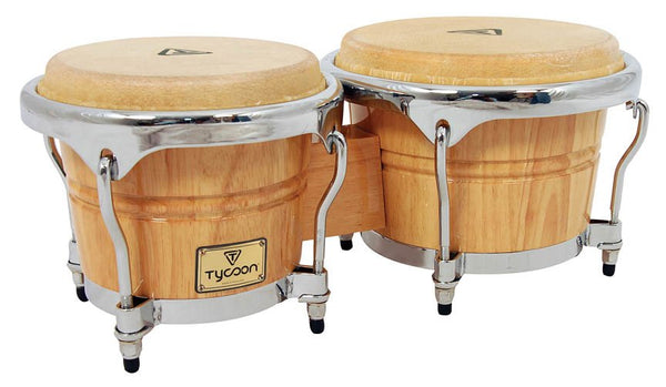 Tycoon Concerto Series 7″ & 8-1/2″ Bongos - Natural Finish - TB-800CN