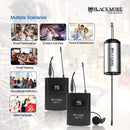 Blackmore Dual Portable Dynamic Lapel Wireless UHF Microphone System - BMP-16