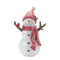 Snowman with Cardinal Birds Figurine (Set of 2)