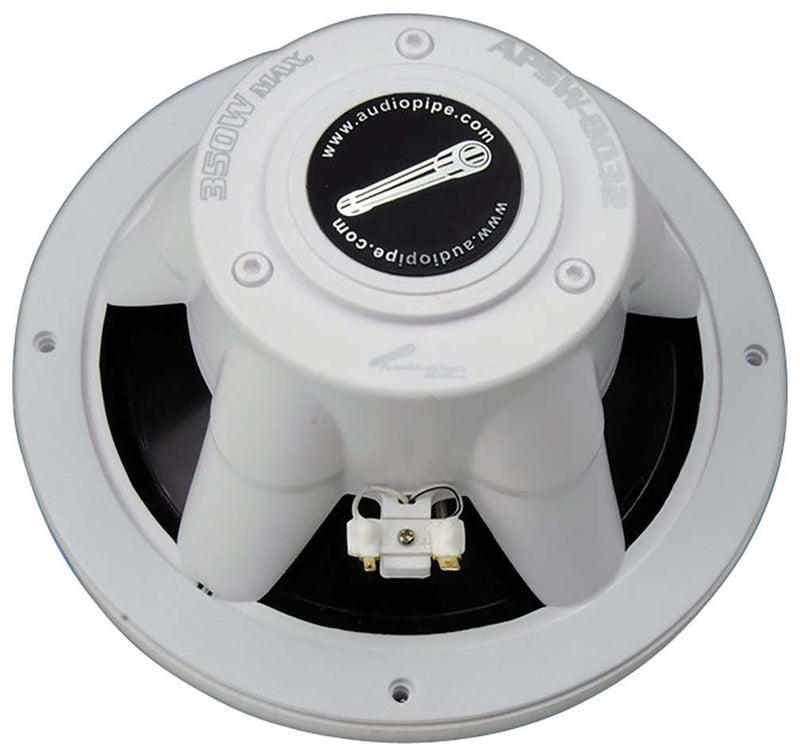 Audiopipe Marine 8" 2-Way Speakers (White) APSW-8032T